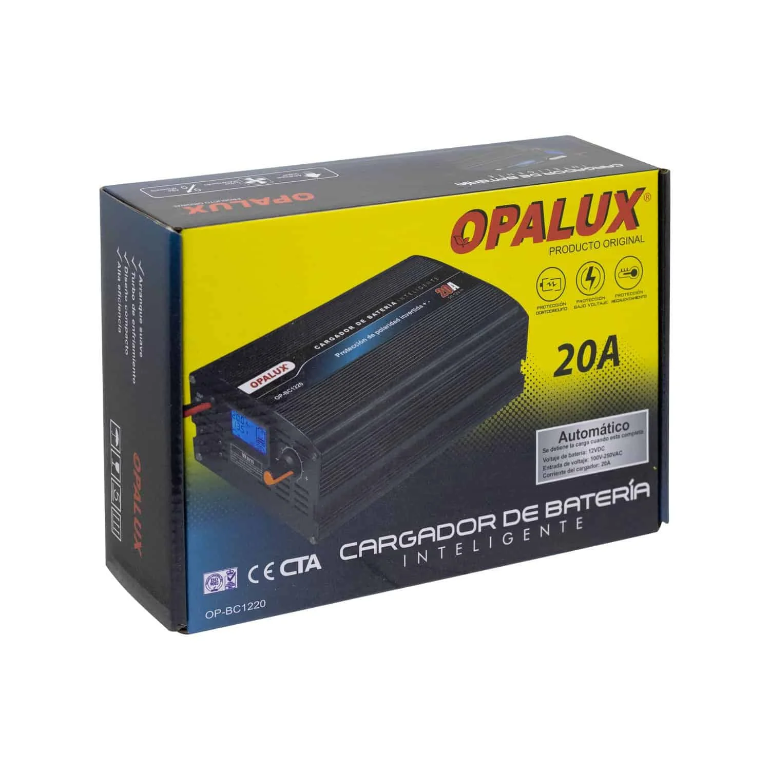 Cargador de Batería 12v-20A - OP-BC1220
