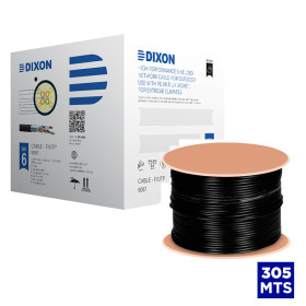 Rollo de cable F/UTP Cat-6 4P 23awg 250-450MHZ Exterior - 9067 LSZH