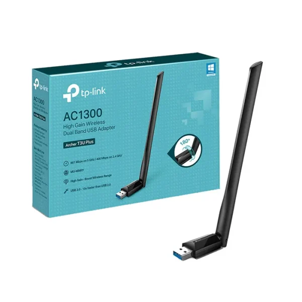 Adaptador USB AC 1300mbps Dual Band LR -ARCHER T3U PLUS