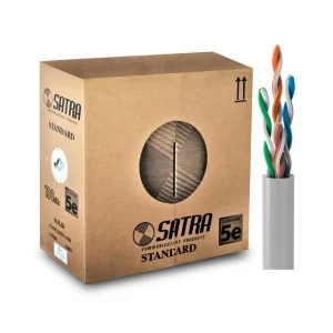 Rollo de cable UTP cat-5e 24awg 305mts-1201010001