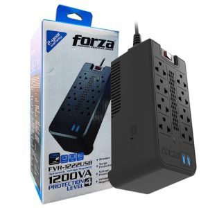 Estabilizador 08 tomas 1200va-600w c/usb-FZ-FVR-1222USB