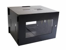 Gabinete de pared 4RU Dvr (24X40X36) puerta de vidrio Nacional-GAB-4RU-M-N