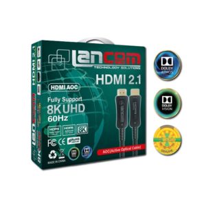 Cable HDMI 2.1v 8K Óptico ultra HD