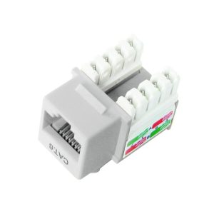 Jack RJ-45 Cat-6 p/Poncheo Blanco -  KJ8-C6-US/WHN