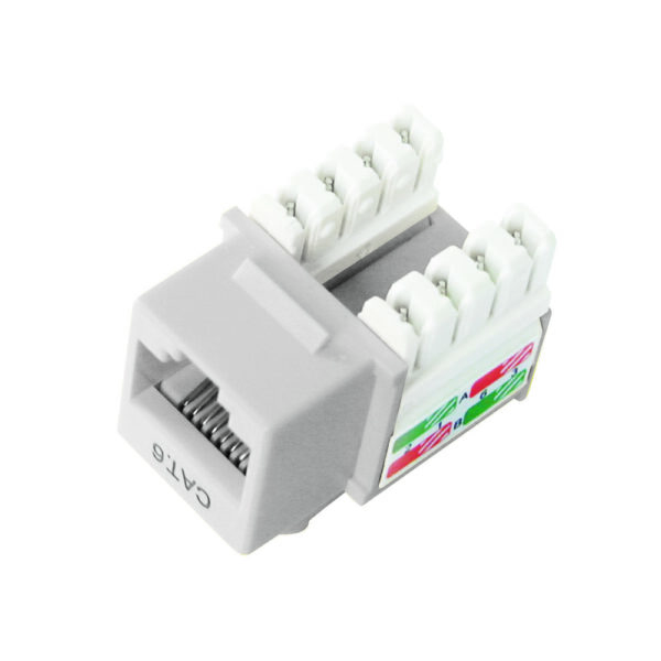 Jack RJ-45 Cat-6 p/Poncheo Blanco -  KJ8-C6-US/WHN