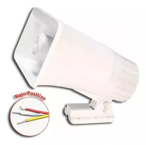 Sirena  12V-60W 2 tonos  Blanco-OP-58S