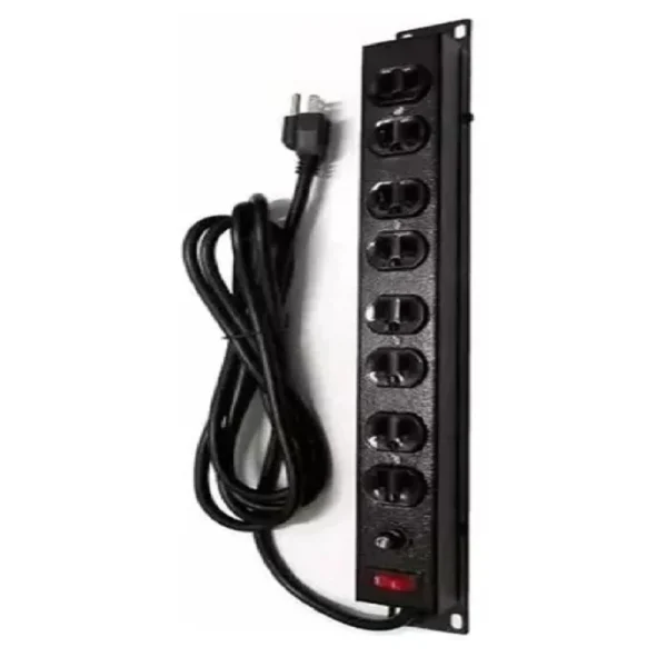 Power rack de 8 tomas 220v toma universal Nacional-REG-8T U