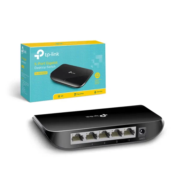 Switch 05 Puertos Gigabit plástico - TL-SG1005D