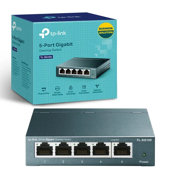 Switch 05 Puertos Gigabit metal- TL-SG105