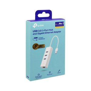 Adaptador USB 3.0-LAN Gigabit + 03P USB 3.0- UE330