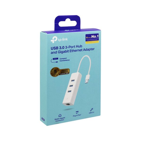 Adaptador USB 3.0-LAN Gigabit + 03P USB 3.0- UE330