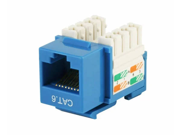 Jack RJ-45 Cat-6 azul p/poncheo - KJ8-C6-US/BL