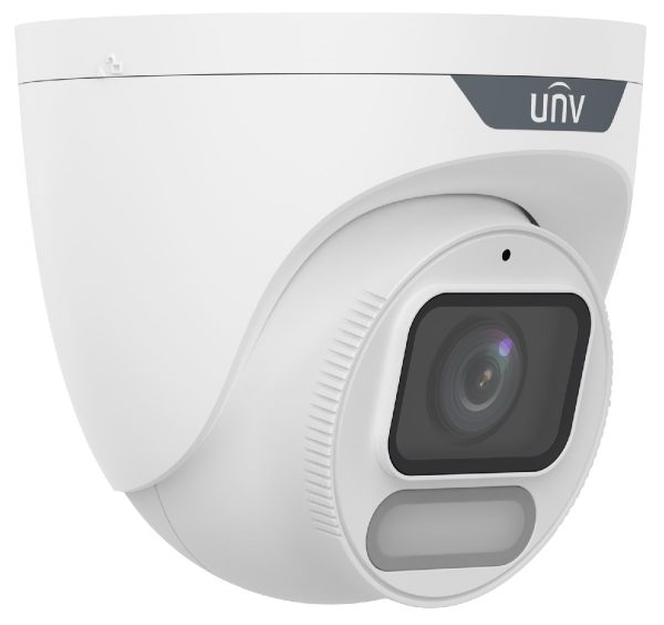 Cámara Domo IP c/audio 4MP-2K/IR30m/IP67/POE/L2.8mm/Metal/Color Hunter UNV- IPC3624LE-ADF28K-WP