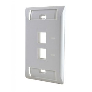 Placa de  2 Tomas Blanco - 1-111009-3