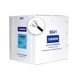 Cable U/UTP Cat-6 x 305mt 23awg Negro Exterior - 9041