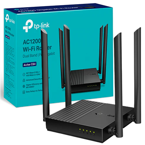 Router AC 1200MBPS Dual Band + 4P Gigabit - ARCHER C64