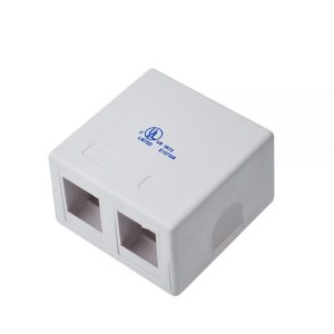 Roseta de Red 2 puertos blanco -JE302-WH